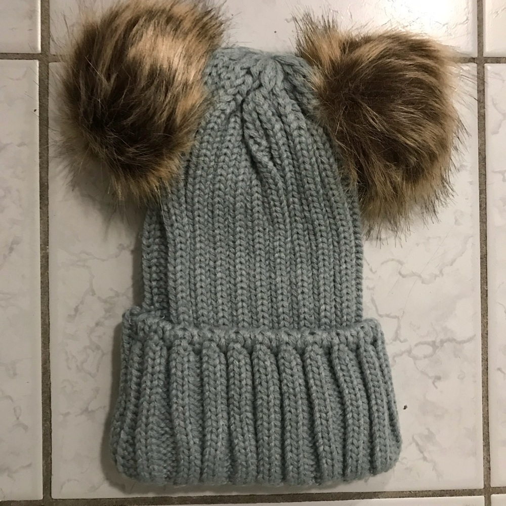 Double Pompom Beanie